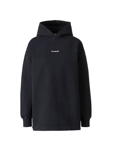 Logo Print Hooded Top Black - ACNE STUDIOS - BALAAN 1