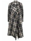 22SS Filming Check Wool Fringe Coat MA1118 22P004E ECBK - ISABEL MARANT - BALAAN 2