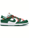 Off-White Dunk Low-Top Sneakers Pine Green - NIKE - BALAAN 3