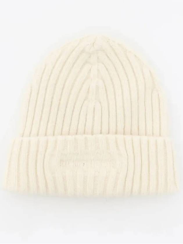 Embroidered Logo Beanie Gauze White - CP COMPANY - BALAAN 3