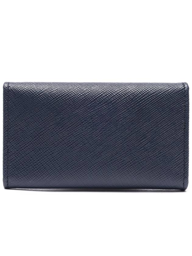 Women’s Saffiano Triangular Logo Key Wallet - PRADA - BALAAN 4