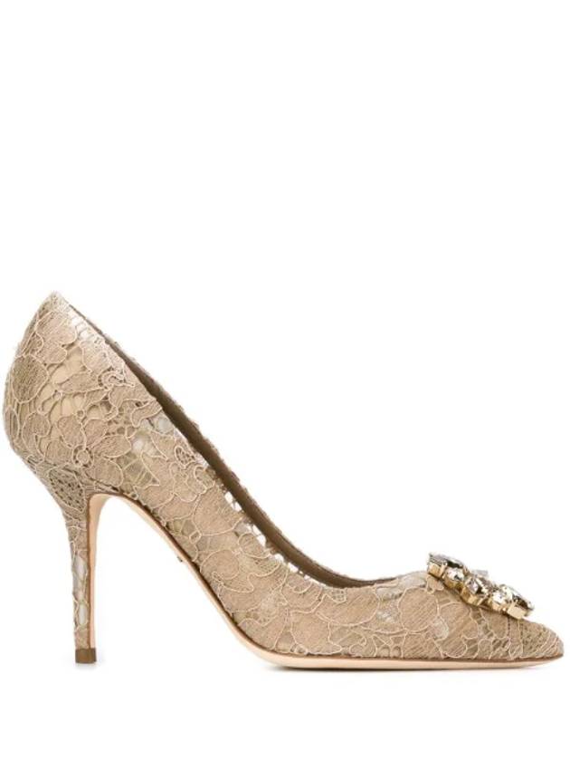 crystal decorated lace pumps CD0101AL198 - DOLCE&GABBANA - BALAAN 1