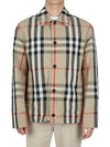 Check Nylon Jacket Beige - BURBERRY - BALAAN 3