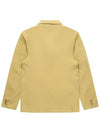 Men's Linen Blend Out Pocket Jacket Light Yellow - SOLEW - BALAAN 3