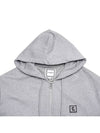 Back Logo  Zip-Up Hoodie Grey - WOOYOUNGMI - BALAAN 4