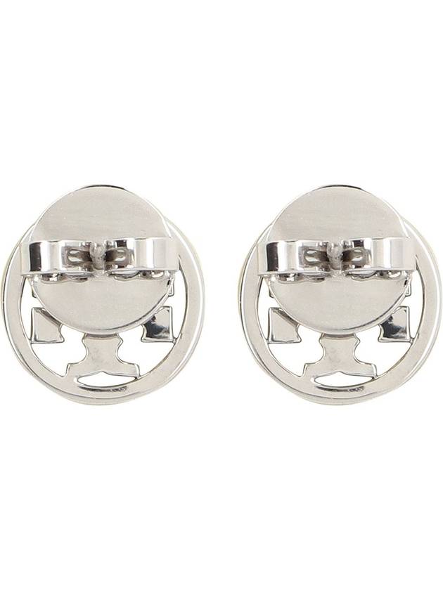 Miller Stud Earrings Silver - TORY BURCH - BALAAN 4