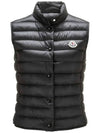 LIANE logo patch padded vest black 1A102 00 53048 999 - MONCLER - BALAAN 1