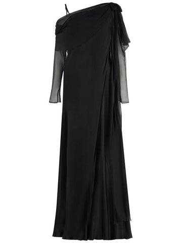 Alberta Ferretti Long Chiffon Dress - ALBERTA FERRETTI - BALAAN 1