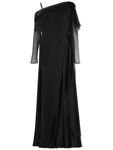 Alberta Ferretti Long Chiffon Dress - ALBERTA FERRETTI - BALAAN 1