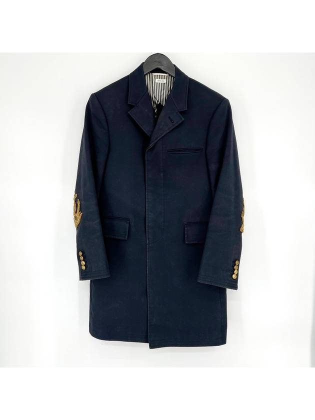 Anchor single coat navy size 0 - THOM BROWNE - BALAAN 1