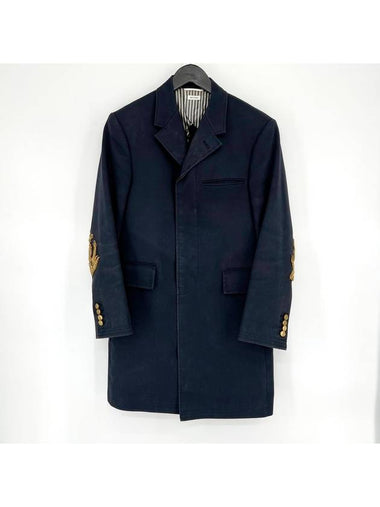 Anchor single coat navy size 0 - THOM BROWNE - BALAAN 1