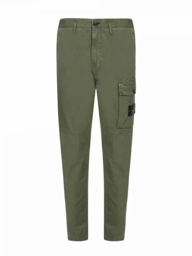 Men's Wappen Patch Cargo Straight Pants Green - STONE ISLAND - BALAAN 2