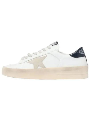 Star Dan Sneakers White Leather Suede - GOLDEN GOOSE - BALAAN 1