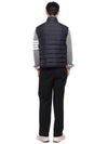 RWB Tab Zip-Up Pocket Vest Navy - THOM BROWNE - BALAAN 6