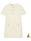 Wool Tweed Short Dress Ivory - GUCCI - BALAAN 2