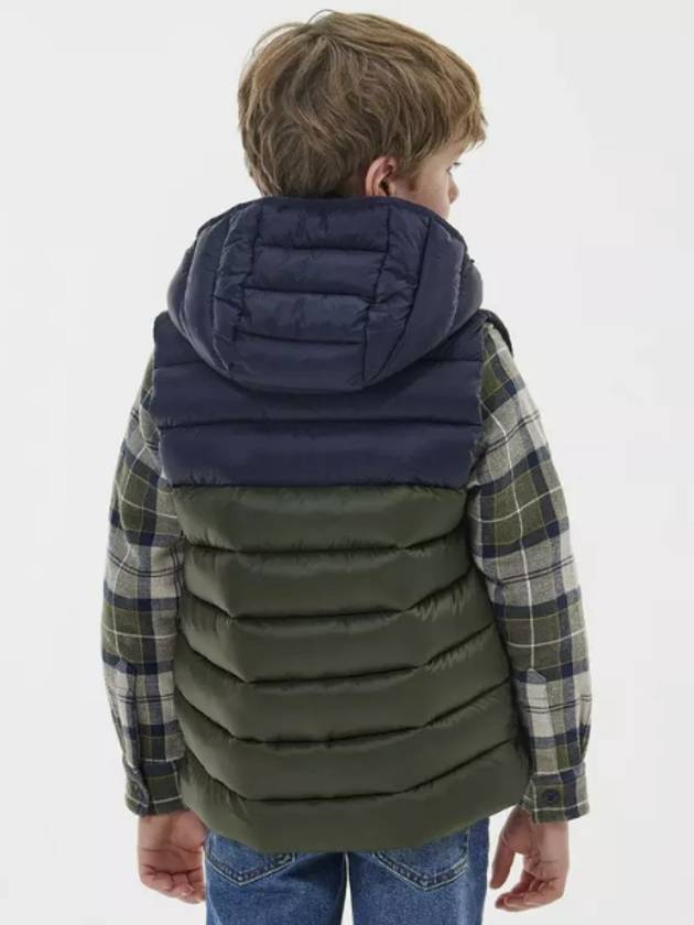 Kids Padded Vest CGI0017 Khaki Navy Boys XL 12 13Y - BARBOUR - BALAAN 2