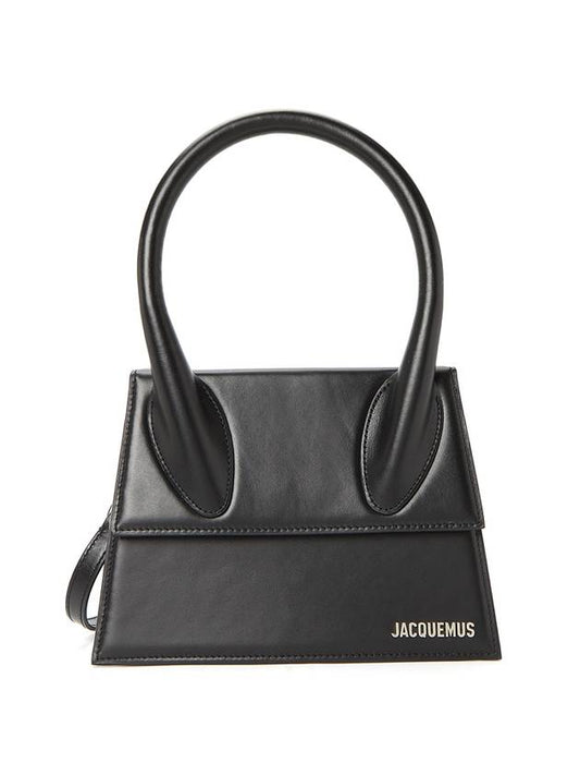 Le Grand Chiquito Large Tote Bag Black Silver - JACQUEMUS - BALAAN 1