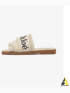 Woody Shearling Flat Mule Slippers Ivory - CHLOE - BALAAN 2