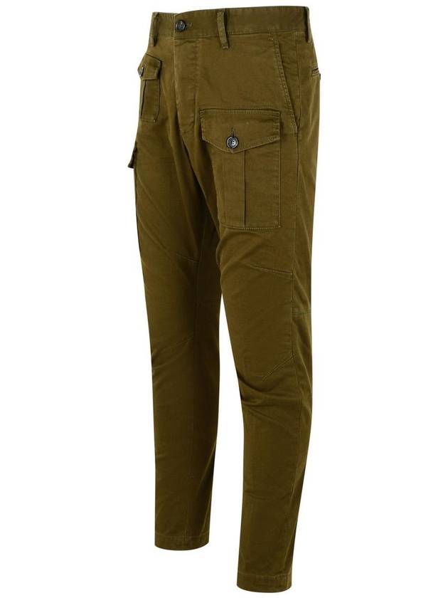 DSQUARED2 'Sexy' Dark Green Cotton Cargo Pantone - DSQUARED2 - BALAAN 2