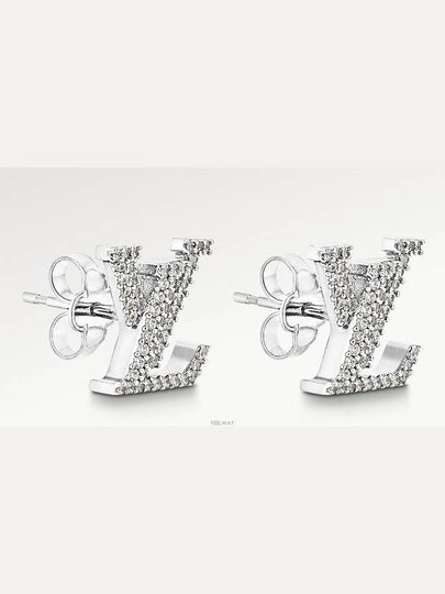 LV Iconic Earrings Silver - LOUIS VUITTON - BALAAN 2