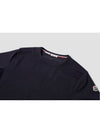 Arm Logo Crew Neck Cotton Short Sleeve T-Shirt Black - MONCLER - BALAAN 4