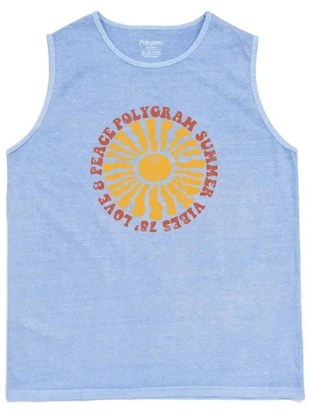 LOVE N PEACE PIGMENT DYED SLEEVELESS SKY BLUE - POLYGRAM - BALAAN 1