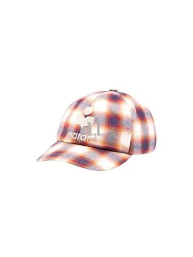 Tyron Logo Check Ball Cap Midnight Red - ISABEL MARANT - BALAAN 2