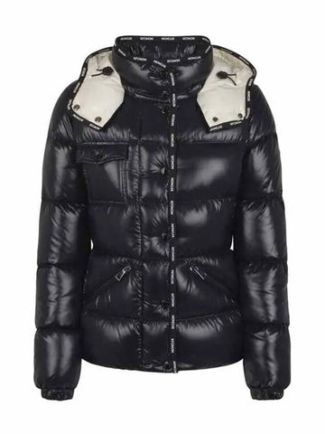 1A00114 68950 999 FLUMET Glossy Black Women’s Padding - MONCLER - BALAAN 1