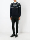 Star Intarsia Knit Top Navy Grey - NEIL BARRETT - BALAAN 5