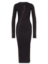 Women's Twist Knit Dress Black - HELMUT LANG - BALAAN 1
