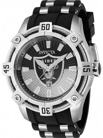 Invicta NFL Las Vegas Raiders Quartz Black Dial Men's Watch 42066 - INVICTA - BALAAN 1