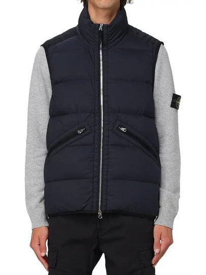 Seamless Tunnel Nylon Down Vest Navy - STONE ISLAND - BALAAN 2