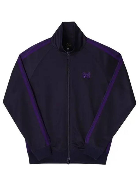 Poly Smooth Logo Track Jacket Navy - NEEDLES - BALAAN 2