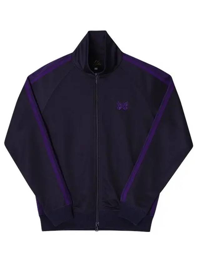 Poly Smooth Logo Track Jacket Navy - NEEDLES - BALAAN 4