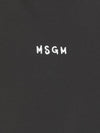 Micro Brushed Logo Cotton Short Sleeve T-Shirt Black - MSGM - BALAAN 6