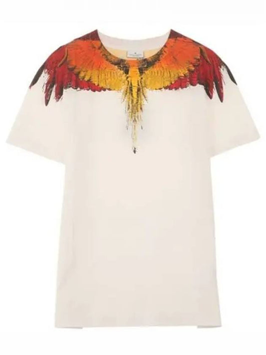 Multi-Bird Wings Short Sleeve T-Shirt White - MARCELO BURLON - BALAAN 2