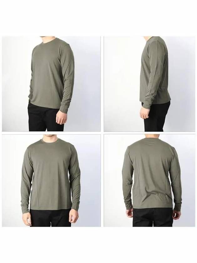 Lyocell Long Sleeve T-Shirt Green - TOM FORD - BALAAN 3