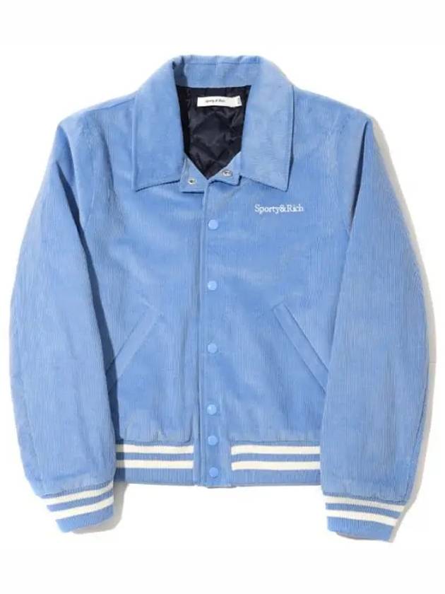 Wellness Corduroy Bomber Jacket Blue - SPORTY & RICH - BALAAN 2