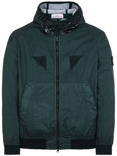 Wappen Patch Nylon Hooded Jacket Dark Green - STONE ISLAND - BALAAN 2