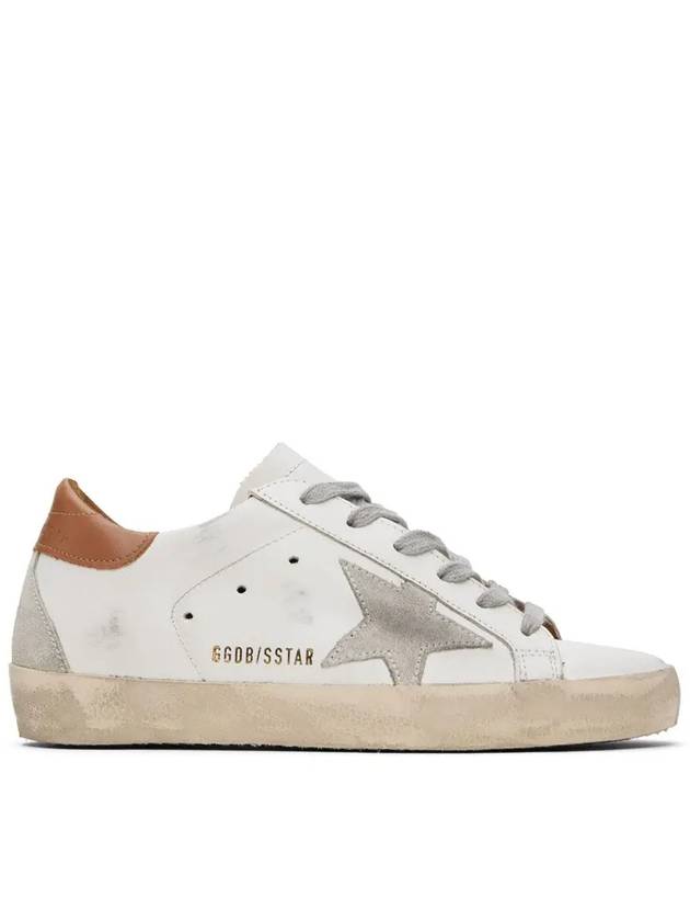 Superstar Brown Tab Sneakers White - GOLDEN GOOSE - BALAAN 3