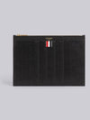 Debossed Pebble Clutch Bag Black - THOM BROWNE - BALAAN 2