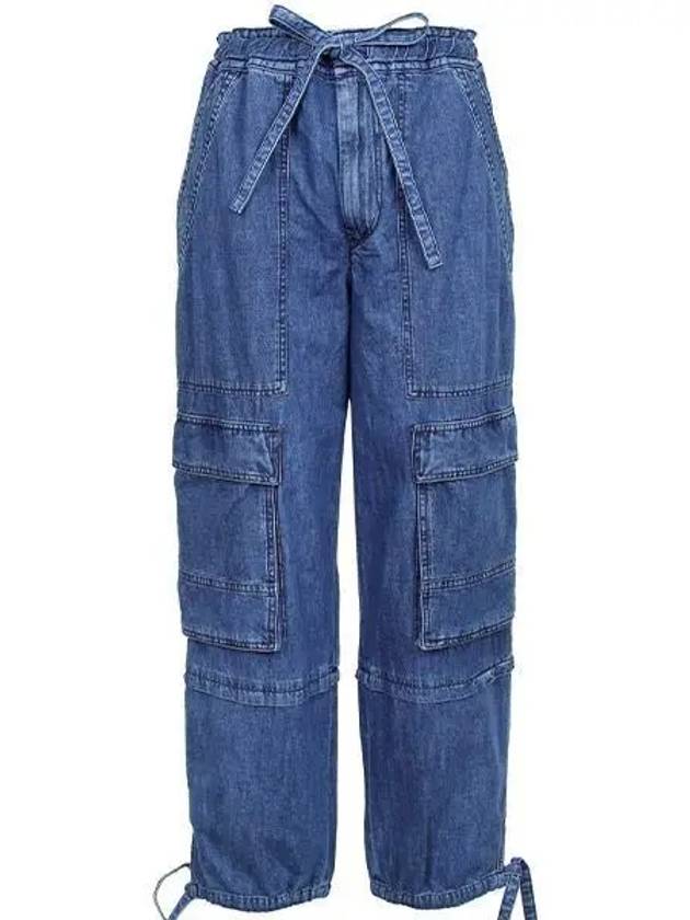 Cargo Pocket Denim Jeans Blue - ISABEL MARANT ETOILE - BALAAN 2