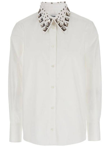 Msgm White Cotton Shirt - MSGM - BALAAN 1