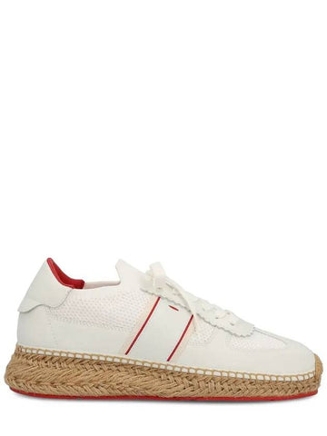 round toe lace-up sneakers 1240597_WH01 - CHRISTIAN LOUBOUTIN - BALAAN 1