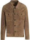 Micro Light Suede Jacket Brown - TOM FORD - BALAAN 2