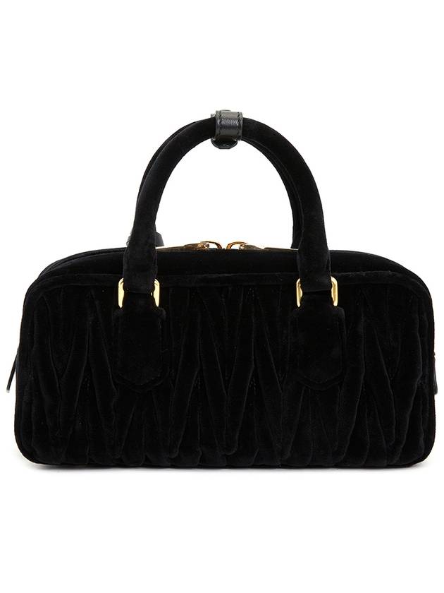 Arcadie Matelasse Tote Bag Black - MIU MIU - BALAAN 4