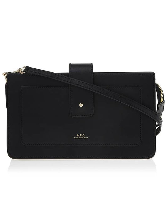 Alvine Clutch Cross Bag Black - A.P.C. - BALAAN.