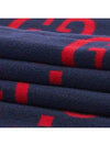 Interlocking GG Pattern Wool Silk Muffler Navy - GUCCI - BALAAN 5