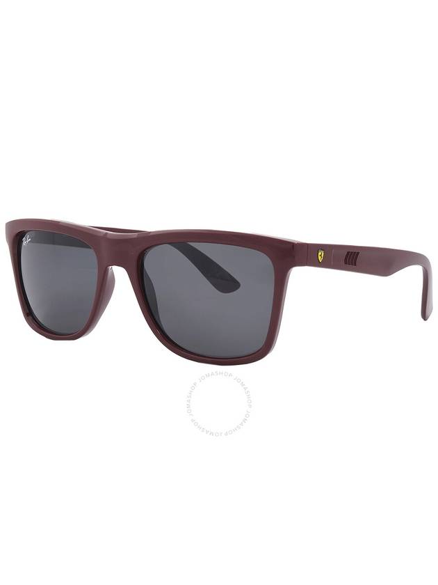 Ray Ban Scuderia Ferrari Grey Square Unisex Sunglasses RB4413M F68587 57 - RAY-BAN - BALAAN 3