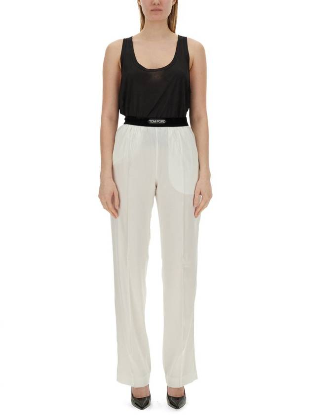 Straight Pants PAW397 FAX881 AW013 ECRU - TOM FORD - BALAAN 4